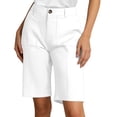 thumbnail image 2 of Bermuda Shorts for Women Knee Length Summer Casual Wide Straight Leg Loose Businees Casual Work Shorts with Pockets, 2 of 6