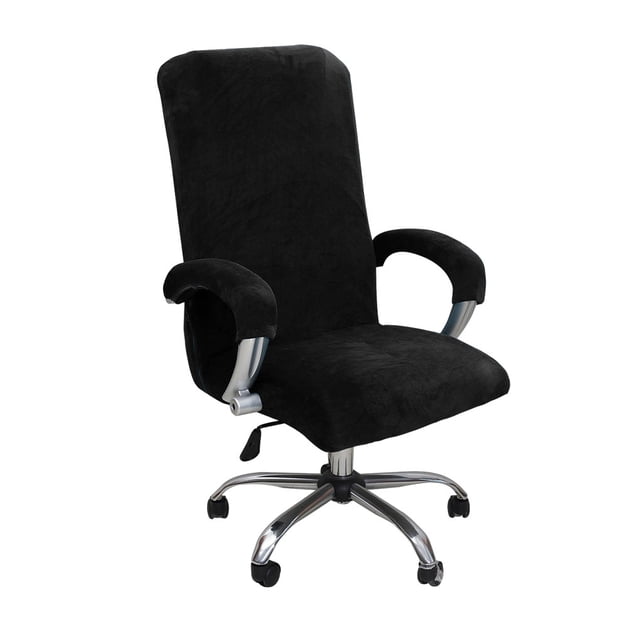 Monstrate 3 fundas de poliéster para silla para mayor comodidad disfruta de la máxima comodidad durante todo el día engrosamiento y felpa. Decoración del hogar negro L