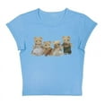 thumbnail image 5 of Women T-Shirt Y2k Crop Tops Tee Bear Print Cute Graphic Summer Korean Fashion Harajuku Streetwear Short Sleeve Aesthetic Clothes, 5 of 5