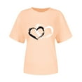 thumbnail image 6 of Gradient Heart Printed Shirts for Women Valentines Crewneck Tunic Tops Lightweight Casual Tees Cute Graphic Shirt Holiday Outfits Fashion Trendy Tunics Cute Funny Gifts for Wife, 6 of 7