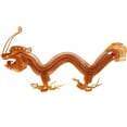 thumbnail image 4 of EXHUMKY Dragon Figurine Golden Aluminum Feng Shui Decor 1Pcs 9.82X5.11X2.36in, 4 of 8