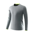 thumbnail image 1 of Timegard Workout Tops for Men Plus Size Long Sleeve Athletic Running Tee Shirts Breathable Fall Basic Tops, 1 of 5
