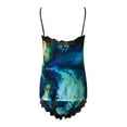thumbnail image 5 of fvwitlyh Womens Sleepwear Women Print Sleeveless Tie-dyed Pajamas Cami Set Sheer Mesh Pajamas for Women Pajamas, 5 of 5