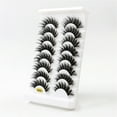 thumbnail image 5 of Cosmug False Eyelashes Fluffys 8D Faux Minks Lashes Cat-Eye Wispy Lashes 8 Pairs Pack Dramatic Long Thick Volume Fake Eye Lashs Multipacks, False Eyelashes, 5 of 8