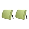 thumbnail image 4 of Transemion Relieve Back Pain Memory Cotton Lumbar Support Pillow Wide Application pea green 33x32x10cm 2Set, 4 of 6
