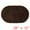 Brown, variant on Unique Bargains 2 Pcs Oval Plush Mat Non Slip Washable Rug Brown 16" x 24"