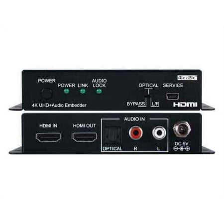 UPC: 0859777007633 | A-Neuvideo ANI-HDAINSERT4k6 4K60 UHD+ (4:4:4) HDMI Audio Inserter w/3-Yr Warranty