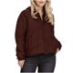 thumbnail image 1 of Chaqueta y abrigo informal de manga larga con capucha y cremallera de color liso a la moda para mujer de invierno., 1 of 8