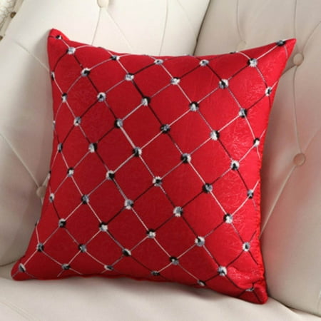Cluxwal Living Room Sofa Pillowcase Vintage Diamond Pattern Sofa Cushions Pillowcase Home Sofa Car Decoration Ornament