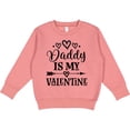 thumbnail image 2 of Inktastic Daddy is My Valentine Holiday Toddler Sweatshirt, 2 of 4