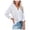 White, variant on Women Blouse Chiffon Career Solid Fashion Casual Long Sleeve Shirts Tops Woman Large Shirt M