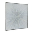 thumbnail image 6 of 47" x 47" Radial Starburst Framed Wall Art with Silver Frame, by DecMode, 6 of 8