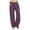 Purple, variant on biudgviw Linen Pants for Women Elastic Waisted Soft Wide Leg Pants with Pockets Lightweight Beach Summer Vacation Palazzo Trousers