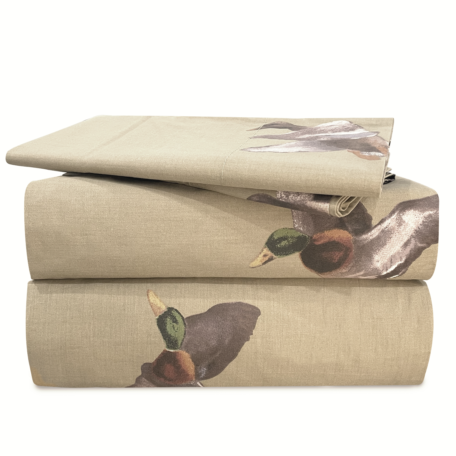 Blue Ridge Trading Duck Approach Queen Sheet Set Premium Cotton 220
