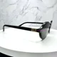 thumbnail image 4 of New MIU MIU Sunglasses Black Round Gold Metal Logo 100% Authentic Womens MU04ZS, 4 of 6