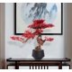 thumbnail image 4 of Árbol de bonsái artificial en maceta, plantas de pino en maceta de imitación, árbol artificial de hoja, bonsái de arce rojo, decoración de escritorio Zen for interior, hogar y oficina, 4 of 4
