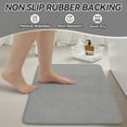 thumbnail image 6 of SIXHOME Bathroom Rugs Non Slip Bath Mat Chenille Soft Absorbent Quick Dry Bath Rugs for Bathroom Floor with Rubber Backing Machine Washable Bathmat Boho Bathroom Decor 17"x24" Grey, 6 of 9