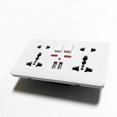 thumbnail image 3 of White Universal 5 Hole Wall Power Socket Led Indicator, 3 of 5