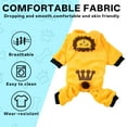 thumbnail image 4 of TELOLY Kitten Clothes,Coral Fleece Dog Costume for Approximately 24.25 Lbs Pet,Winter Warm Lion Transformation Costume Cat Costumes for Cats Only,Yellow,Xxl, 4 of 7