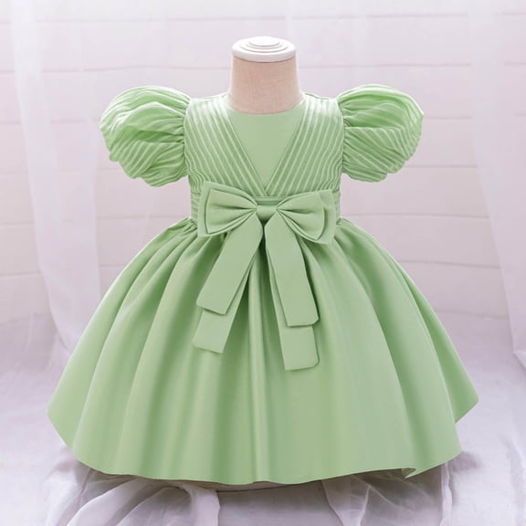 Dress Girls Casual Birthday Girl Dress Baby Flower Dress for Girls 3-6 Months