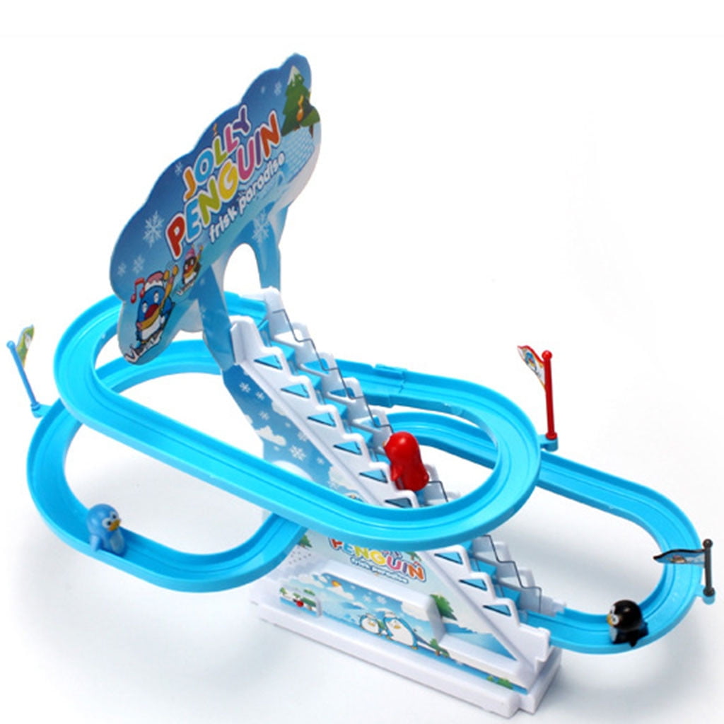 Educational Penguin Music Train Toy Interactive Sliding Puzzle Track for Kids Learning Development