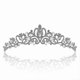 thumbnail image 2 of Crystal Tiara Silver Crown Headband Headpiece Rhinestone For Women, 2 of 5