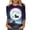 Multicolor, variant on Halloween Shirts Women's Printed Crew Neck Three-Quarter Sleeve Loose T-Shirt