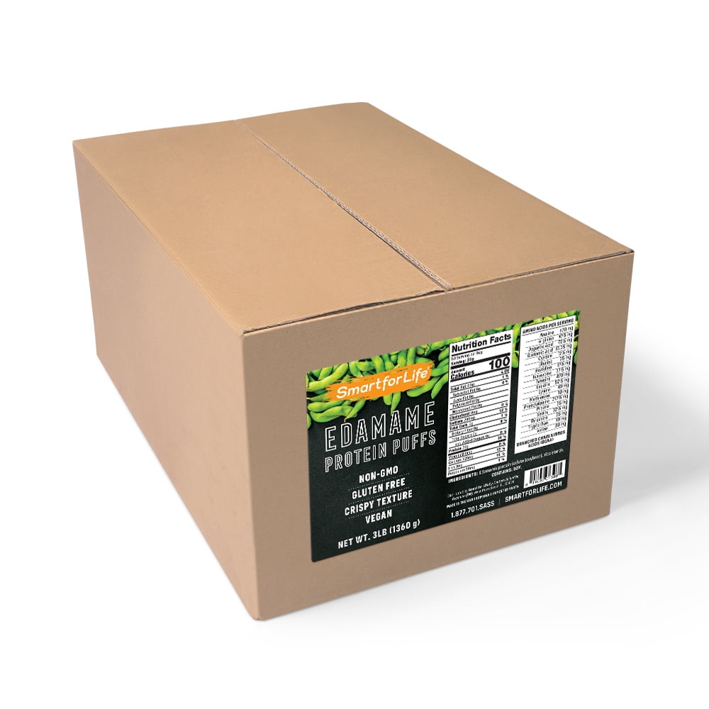 Smart for Life Soy Protein Puffs from Edamame High Protein Zero Sugar