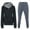 04# Dark Gray, variant on skpabo Two Piece Outfit Women Long Sleeve Pullover Tops and Drawstring Pants Tracksuit Lounge Sets Ladies Plain Sport Activewear Lounge Wear Oversize Casual Suits