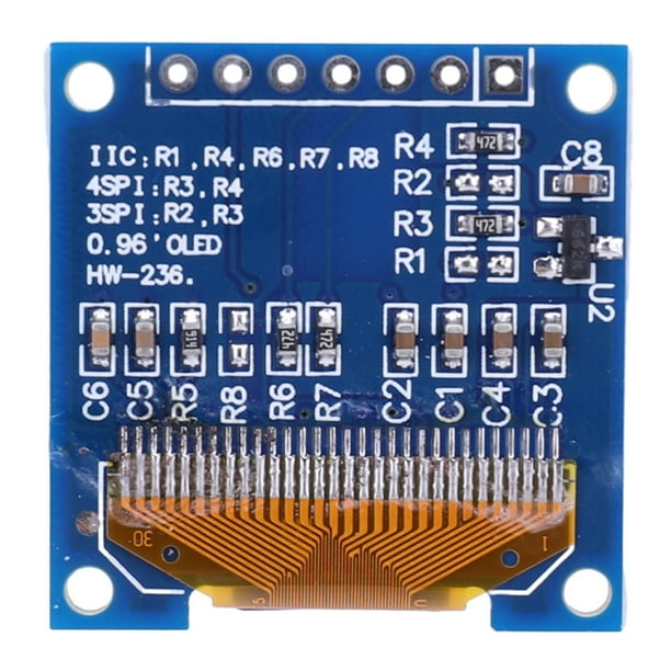 Módulo de placa de visualización en serie IIC de 0,96 pulgadas, 128x64 píxeles SPI/IIC de 7 pines para 51 STM32