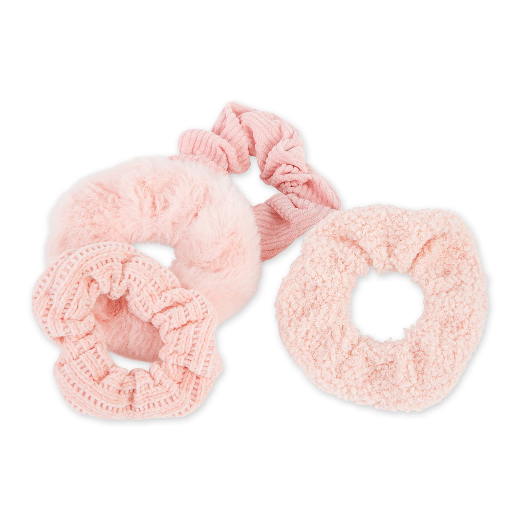 Hadley Wren Scrunchie 4-Piece Set, Pink