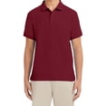 thumbnail image 1 of Polo IZOD burdeos para hombre, manga corta, mezcla de algodón, 1 of 2