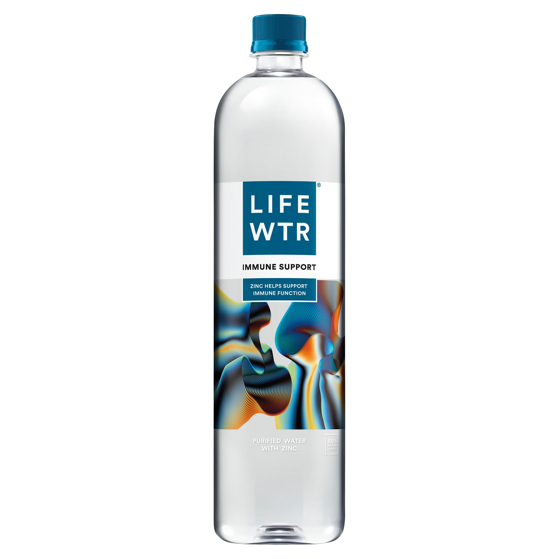 LIFEWTR Immune Support Premium Purified Bottled Water with Zinc, pH Balanced with Electrolytes For Taste, 1 Liter Bottle (Packaging May Vary)