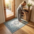 thumbnail image 6 of 35.4x23.6 Inch Rugs for Entryway, Washable Vintage Non Slip Small Area Rug, Indoor Front Door Rug, Print Door Mat Small Carpet, Soft Low Pile Rugs for Entrance Kitchen Bedroom Home Decor, 6 of 8