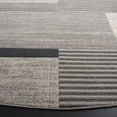 thumbnail image 3 of SAFAVIEH Odyssey Dzvonko Modern Area Rug, Grey/Black Ivory, 6'7" x 6'7" Round, 3 of 8