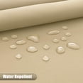 thumbnail image 4 of Buganda Light Beige Ombre Shower Curtain, Waterproof & Mildew Resistant Bathroom Curtain, Heavy Duty with 12 Hooks, 72x72 Inches, 4 of 9