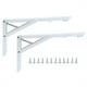 thumbnail image 1 of Soportes Plegables de Metal Sincero Juego de 2 para Estante de Pared o Soporte de Mesa, 1 of 10