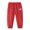 Red, variant on CPNG Girls and Boys Casual Cotton Linen Pants Elastic High Waist Harem Pants Lightweight Breathable Streetwear Jogging Pants