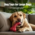 thumbnail image 6 of Dog Toys for Aggressive Chewers, Dog Chew Toys for Medium Large Dogs, Durable Natural Rubber Dog Toys with Bacon Flavor, Indestructible Dog Toy, Red, 6 of 7