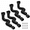 4 Pack Black, variant on 4 Pack Green Flexible Gutter Downspout Extensions, Extendable 21" to 67" for Rainwater Drainage