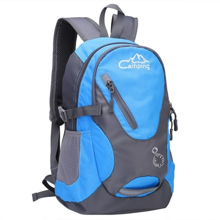 Camping Survivals 16" Kids Children Small Backpack, 20L Waterproof Travel Camping Rucksack School Book Bag for Girls Boys Outdoor Sports,Blue