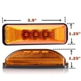 thumbnail image 3 of 2X 3 Led 3.9Inch Car Truck Side Marker Light Tail Rear Lamps Indicator Marker 10-24V for Trailer Rv Boat Lorry, 3 of 7