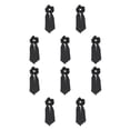 thumbnail image 2 of Diadema vintage Minnieouse para mujer 10Conjunto 142S Negro liso poliéster, 2 of 6