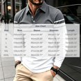 Czstvyn Men's Long Sleeve Button Front Collared Polo Shirt Regular ...