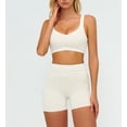 thumbnail image 3 of PISONIC Two Piece Workout Sets for Women Color Block Sports Bra and High Waist Shorts Gym Yoga Active Wear Outfits, 3 of 5