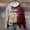 Brick Red, variant on Women's Casual Halloween Hoodies Goth Dark Distressed Print Kangaroo Pocket Pullover Streetwear Top M