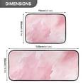 thumbnail image 3 of Marble Pink Kitchen Rugs Set of 2 Non Slip Floor Foam Mat Cushioned Soft Waterproof Carpet Runner for Dining Room Laundry, 3 of 7