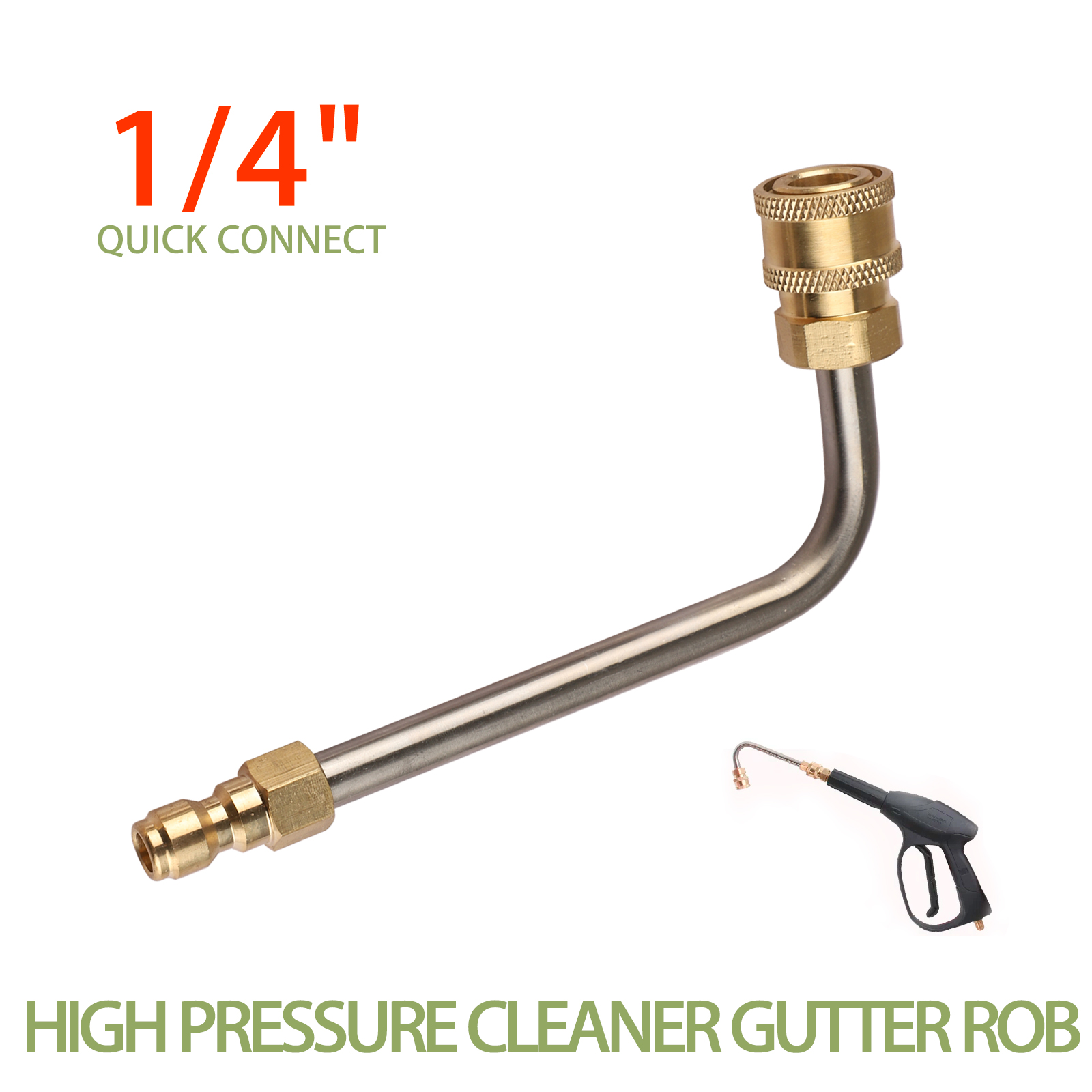 4000PSI Washer Extension Gutter Cleaner Attachment Accessory, High