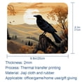 thumbnail image 5 of Crow Printed Square Desk Mat Gaming Mouse Pad with Non-Slip Rubber Bottom - 8.3x9.8 Inch Office and Gaming Mouse Pad, 5 of 6