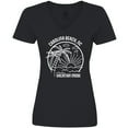 thumbnail image 3 of Inktastic Summer Vacation Mode Carolina Beach North Carolina Women's V-Neck T-Shirt, 3 of 5